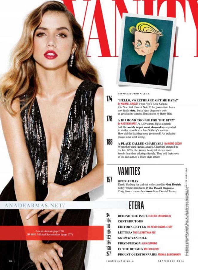 Ana de Armas - Vanity Fair US Magazine (September 2016)