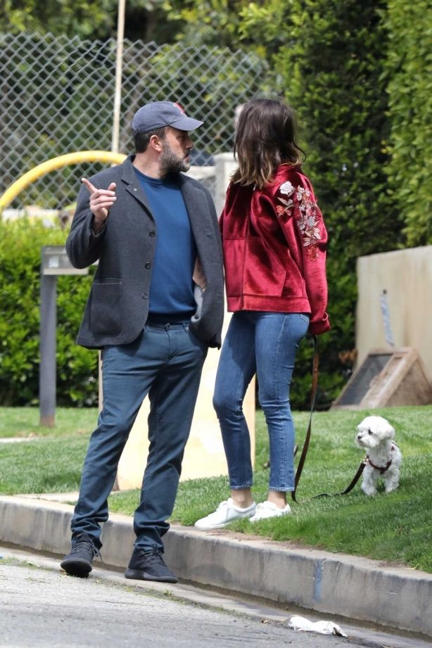 Ana de Armas with Ben Affleck - Out in Brentwood