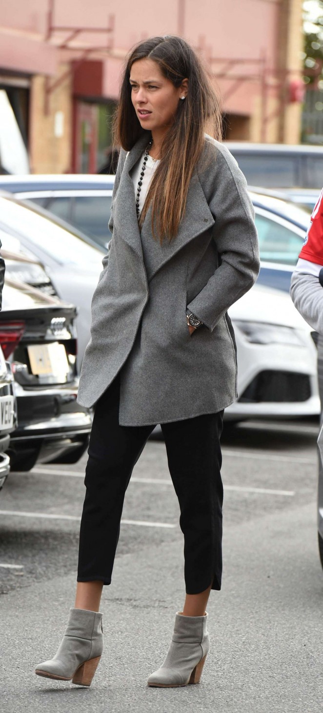 Ana Ivanovic - Arriving at Old Trafford in Manchester