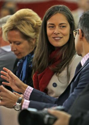 Ana Ivanovic at the press conference for his new team the Chicago Fire in Chicago