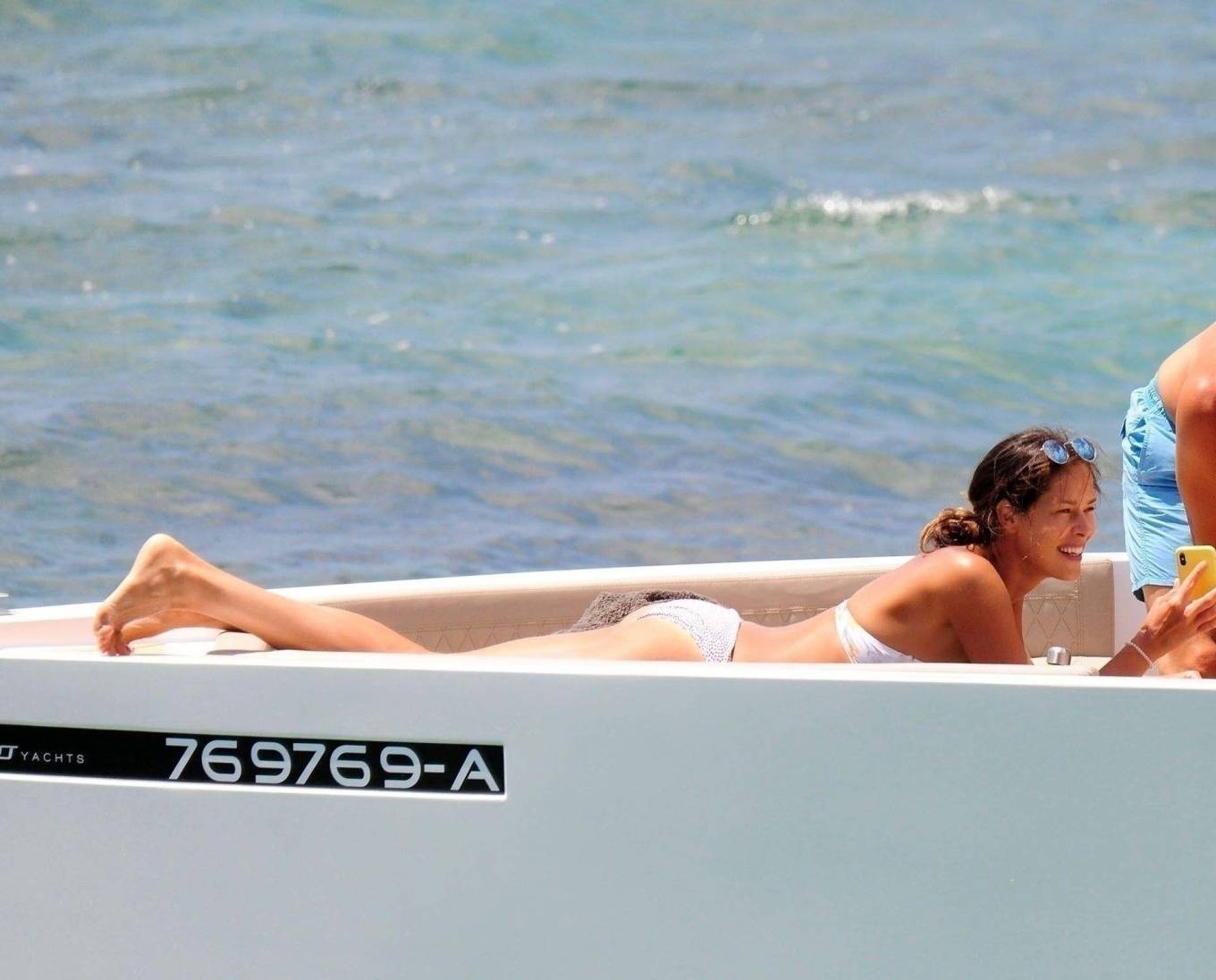 Ana Ivanovic in Bikini on a yacht in Mallorca adds