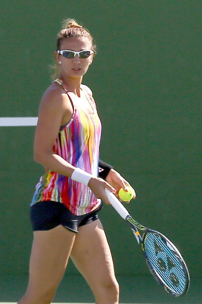 Anastasia Rodionova Practice session of the WTA Indian Wells