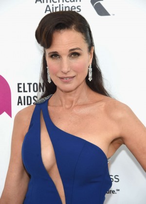 Andie MacDowell - 2016 Elton John AIDS Foundation's Oscar Viewing Party in West Hollywood