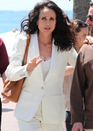 Andie MacDowell out in Cannes