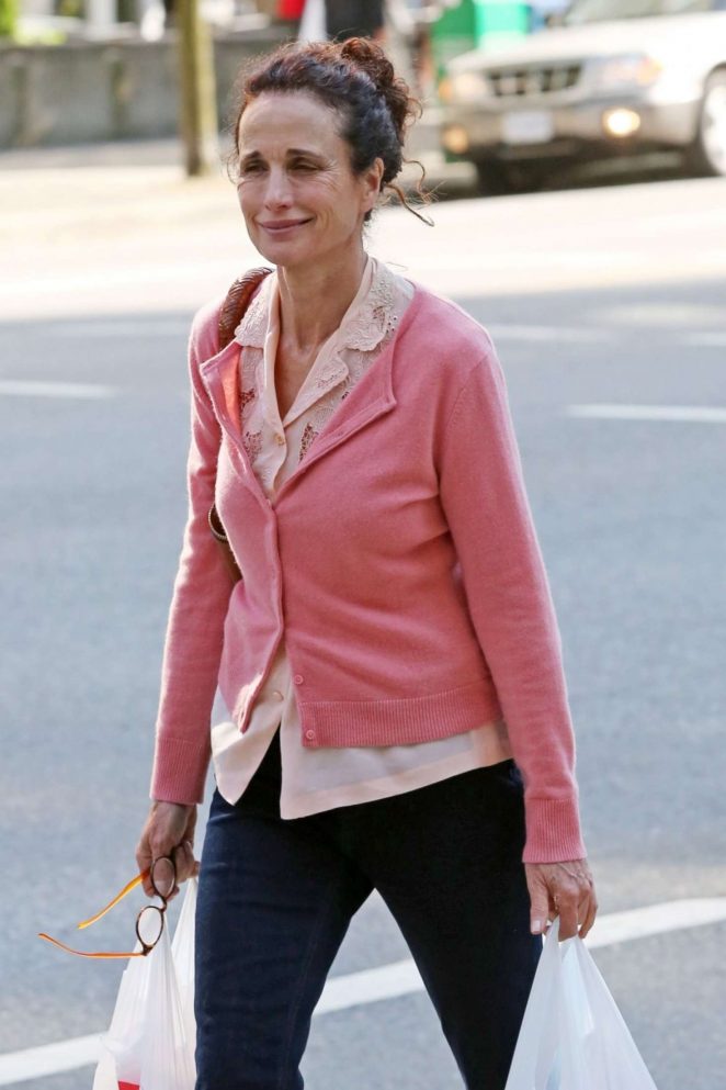 Andie Macdowell Out Shopping in Vancouver