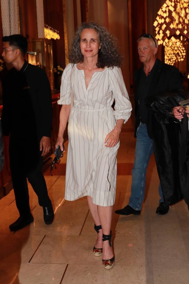 Andie MacDowell - Pictured at Majestic Hotel in Cannes