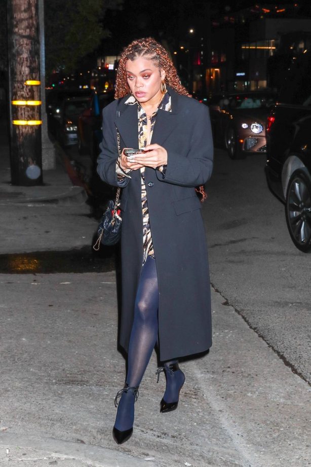 Andra Day - Arriving for a private party at Catch Steak restaurant in Los Angeles