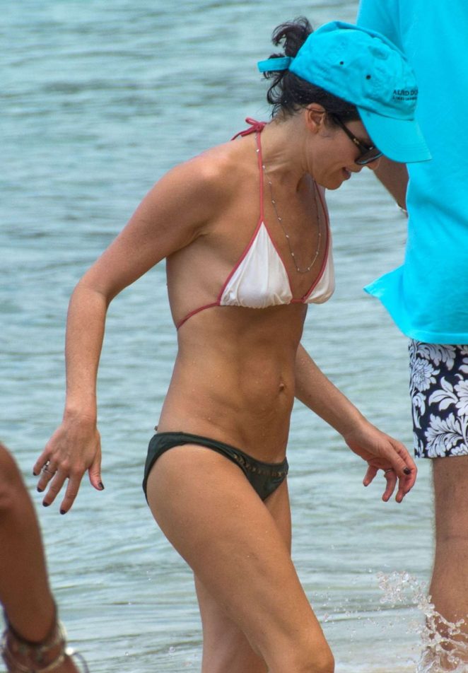 Andrea Corr in Bikini on the beach in Barbados