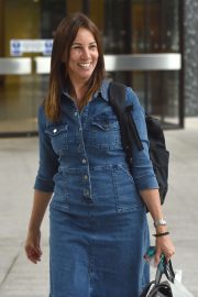 Andrea McLean in Jeans - Arriving at the ITV studios in London