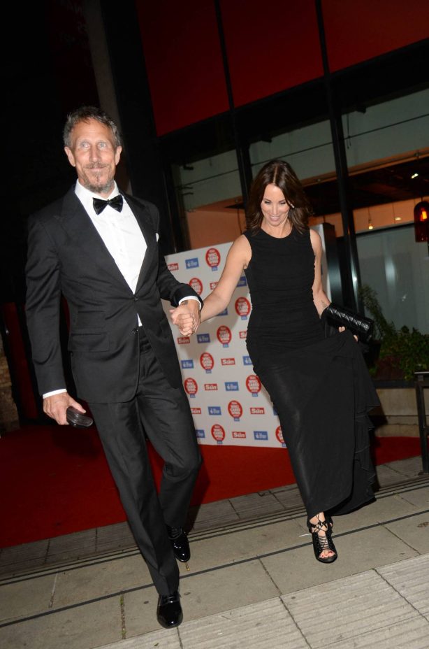 Andrea McLean - Leaving The Sun's 'Who Cares Wins' Awards in London