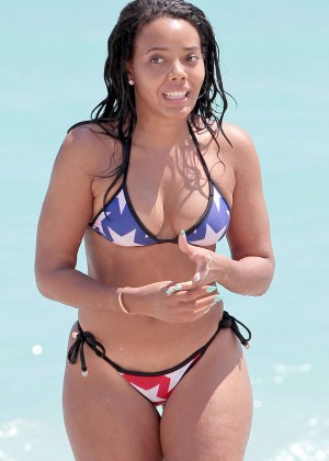 Angela Simmons in Bikini in Miami