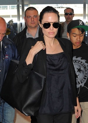 Angelina Jolie - JFK airport in NYC