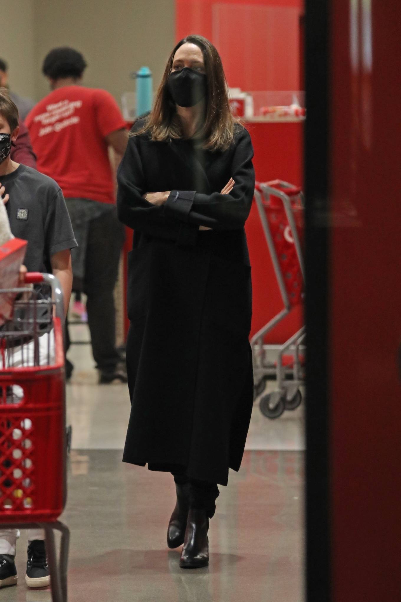 Angelina Jolie -Shopping at Target with her son in Los Angeles