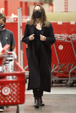 Angelina Jolie -Shopping at Target with her son in Los Angeles