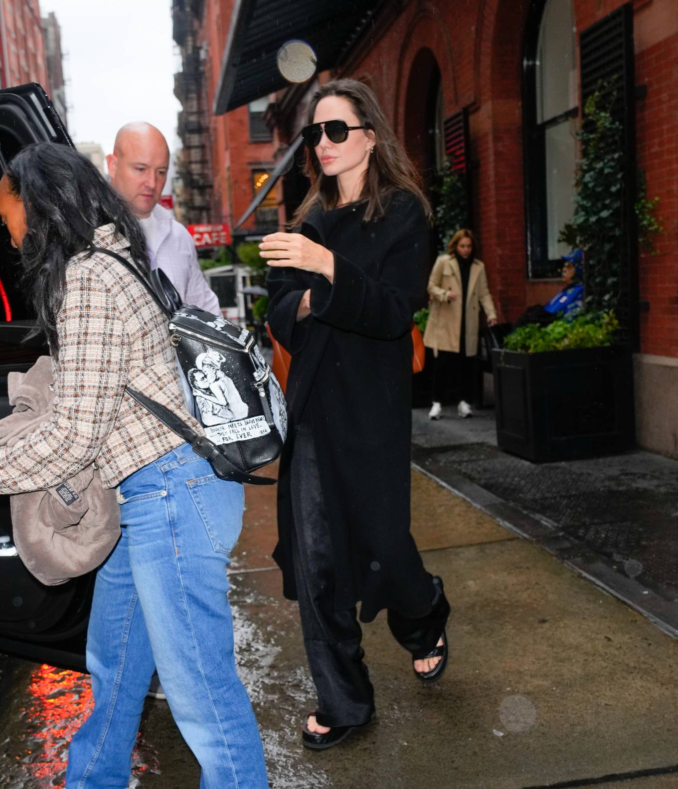 Angelina Jolie 2022 : Angelina Jolie – With Zahara Jolie-Pitt out in New York-20