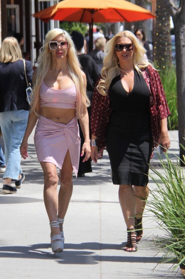 Angelique 'Frenchy' Morgan - On a stroll with a friend in Los Angeles