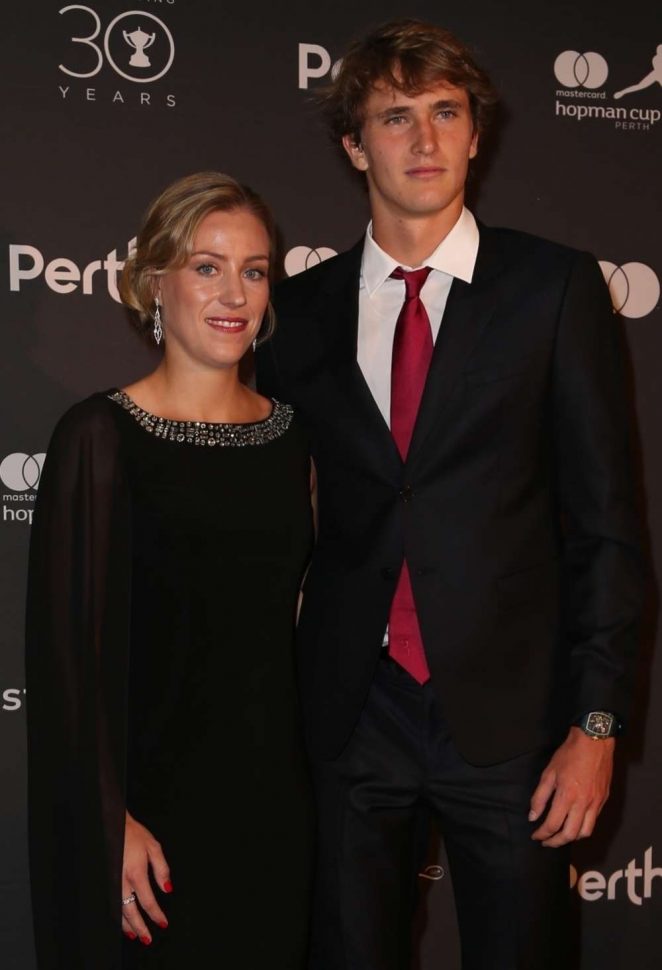 Angelique Kerber and Alexander Zverev - Hopman Cup New Years Eve Players Ball in Perth