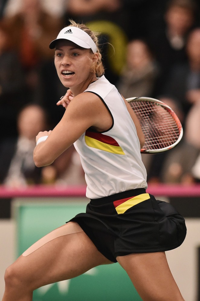 Angelique Kerber - Germany v Switzerland 2016 FedCup in Leipzig