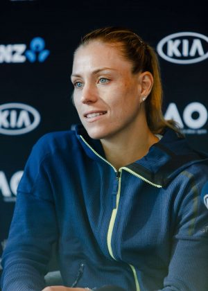 Angelique Kerber - Press Conference before the Australian Open 2018 in Melbourne