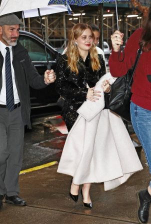 Angourie Rice - In a metallic dress for The Drew Barrymore Show in New York