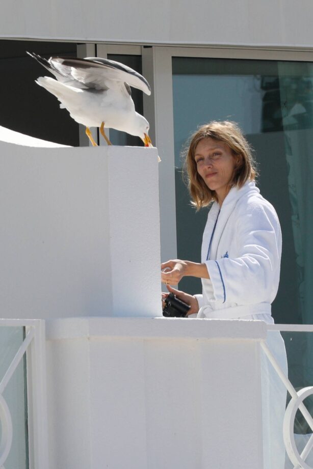 Anja Rubik - Spotted at Eden Roc Hotel in Cannes