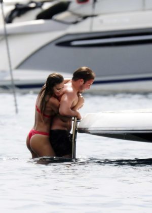 Ann-Kathrin Brommel - Bikini on a yacht in Mallorca