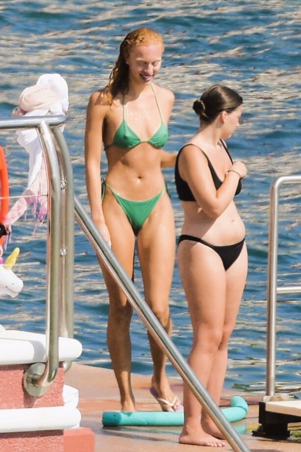 Anna Ermakova - With Angela Ermakova in a bikinis in Monaco