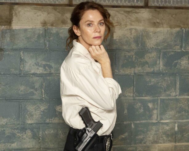 Anna Friel - Netflix production The Box Photoshoot in Stockholm Sweden