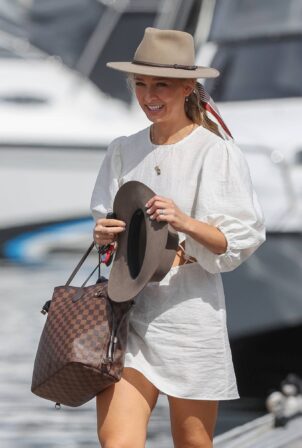 Anna Heinrich - On a boat outing on the harbor in Sydney