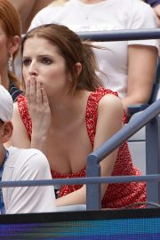 Anna Kendrick and Brittany Snow watch 2019 US Open in NYC