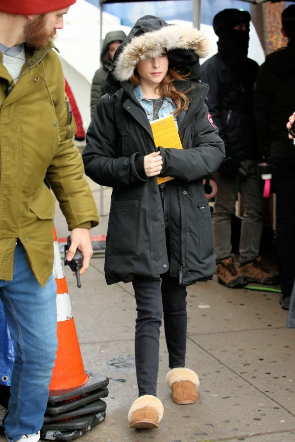 Anna Kendrick - On the set of 'Love Life' Filming in Brooklyn