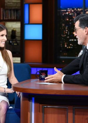 Anna Kendrick - Visits The Late Show With Stephen Colbert in NY
