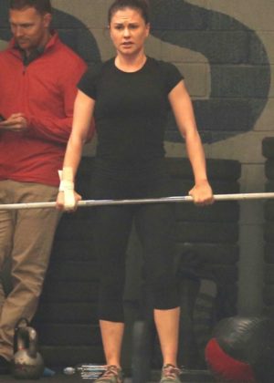 Anna Paquin - Working out at a gym in LA