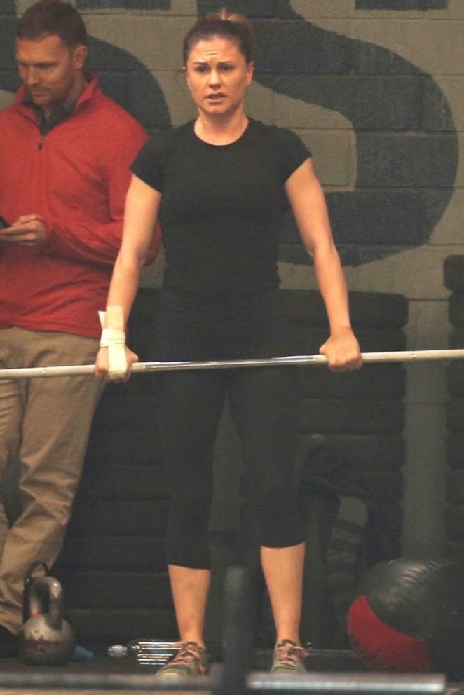 Anna Paquin - Working out at a gym in LA