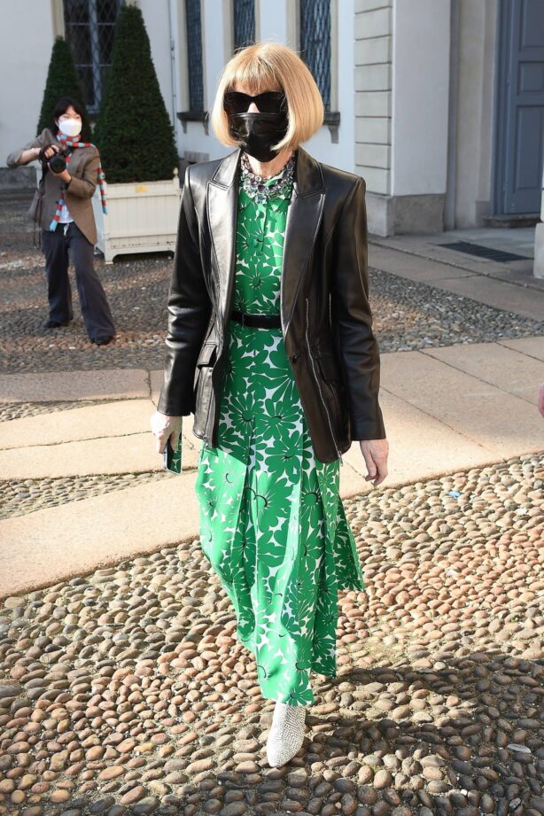 Anna Wintour - Is seen during Milan Fashion Week 2022