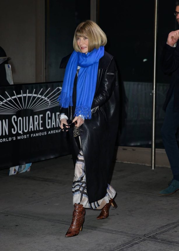 Anna Wintour - Leaving Madison Square Garden in New York City