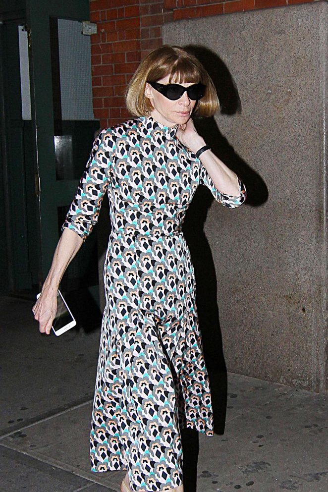 Anna Wintour out in New York City