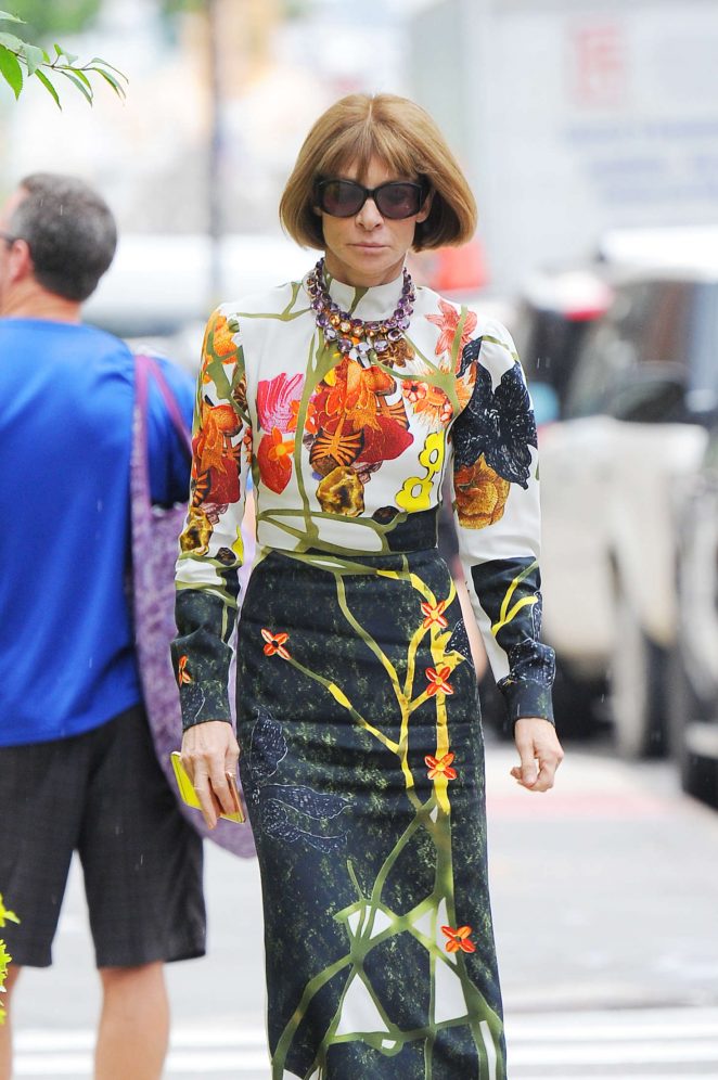 Anna Wintour out in New York