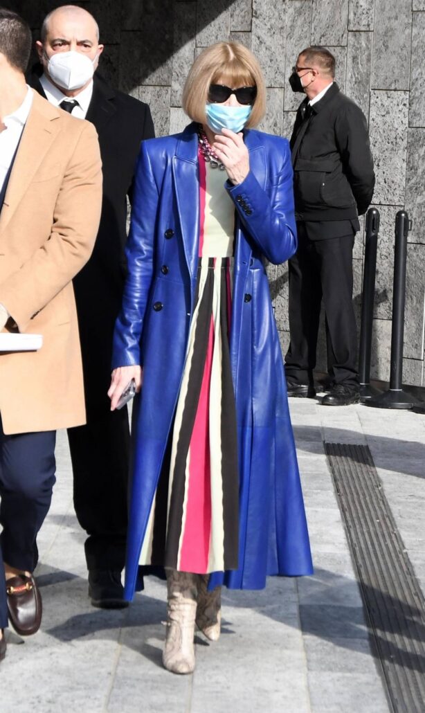 Anna Wintour - Seen at The Max Mara Fashion Show Women's Collection Fall-Winter 2022-2023