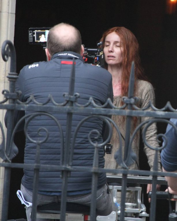 Annabelle Wallis - Filming set for the new film 'The Silence Of Mercy' in Dublin