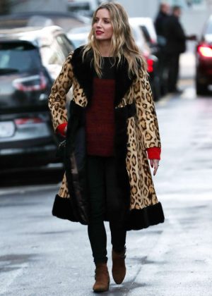 Annabelle Wallis out and about in Paris