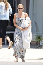 AnnaLynne McCord in Long Summer Dress - Out for lunch in Los Angeles