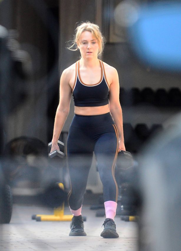 AnnaSophia Robb - On a workout with a trainer in Los Angeles