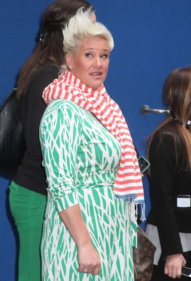 Anne Burrell - Leaving 'Good Morning America' in NYC