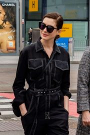 Anne Hathaway at Heathrow Airport in London