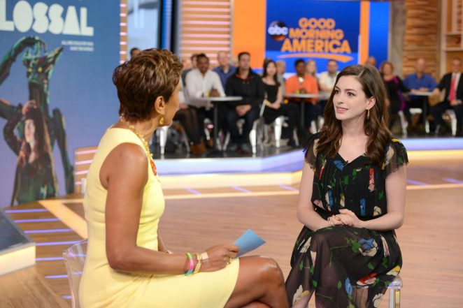 Anne Hathaway at the Good Morning America Studios in NYC