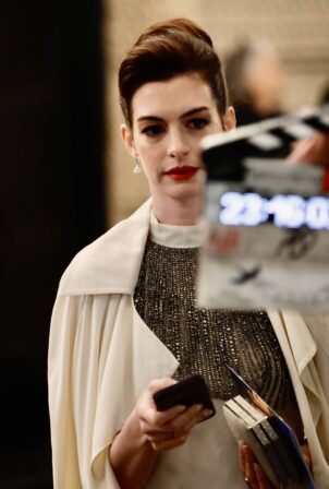 Anne Hathaway - On the set of 'She Came To Me' in New York