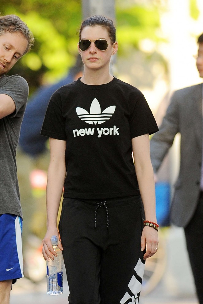 Anne Hathaway - Out and about in NYC