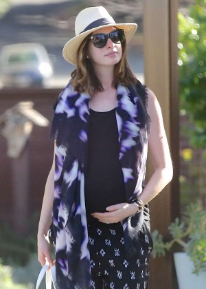 Anne Hathaway out in Calabasas