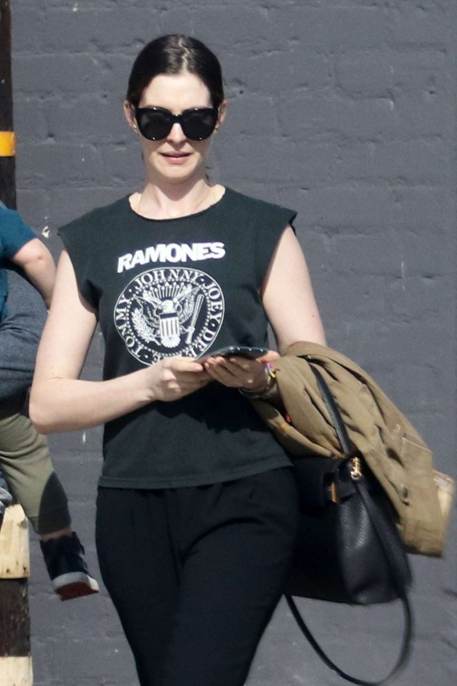 Anne Hathaway - Out with her family in Los Angeles
